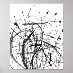 Impressões de Arte de Linha Abstrata Minimalista