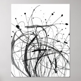 Impressões de Arte de Linha Abstrata Minimalista