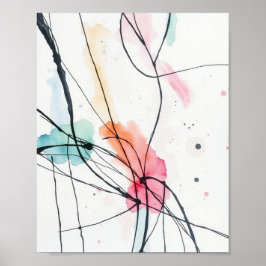 Impressões de Arte de Linha Abstrata Minimalista
