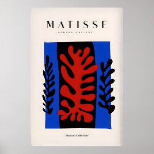 Impressões de Arte de Matisse - Coral Vermelho Fol