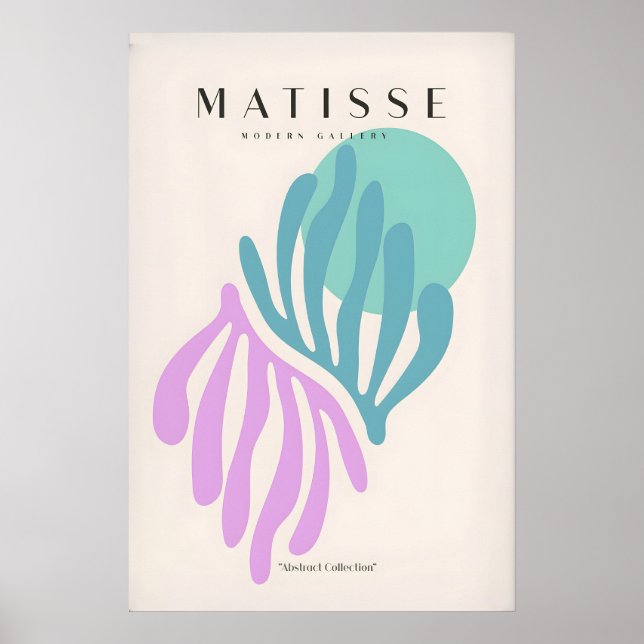 Impressões de Arte de Matisse - Folhas Abstratas d (Frente)