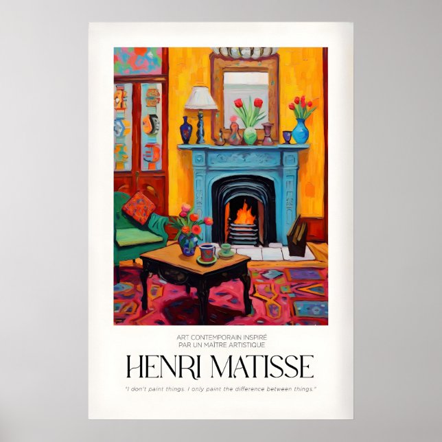 Impressões de Arte de Matisse - Interior Aconchega (Frente)