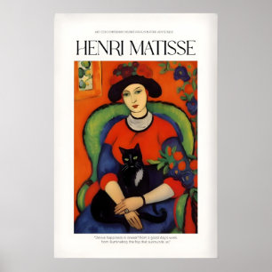 Impressões de Arte de Matisse - Mulher com Interio