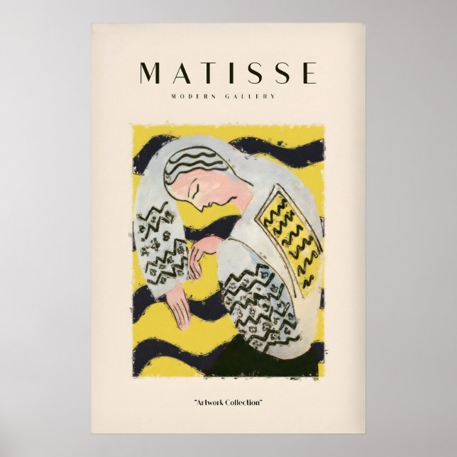 Impressões de Arte de Matisse - Mulher Descansando (Frente)