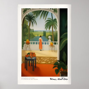 Impressões de Arte de Matisse - Mulher na Varanda