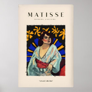 Impressões de Arte de Matisse - Mulher Robe Abstra