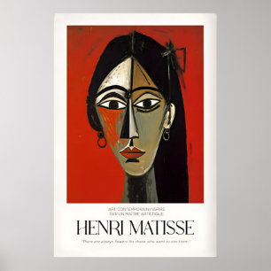 Impressões de Arte de Matisse - Retrato de Mulher