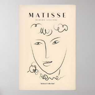Impressões de Arte de Matisse - Rosto de Arte de L