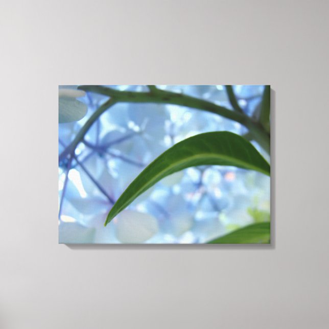 Impressões de arte em tela azul Jardim de Flores H (Frente)