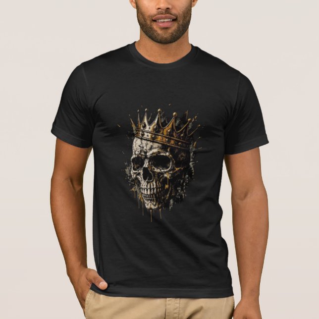 Impressões de Camisetas de Caveira da Moda para Am (Frente)
