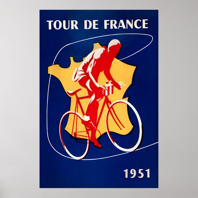 Impressões de Cartaz da Corrida de Bicicleta Franc (Frente)