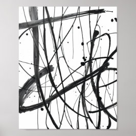 Impressões de Desenho de Linha Abstrata Minimalist