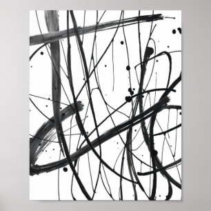Impressões de Desenho de Linha Abstrata Minimalist