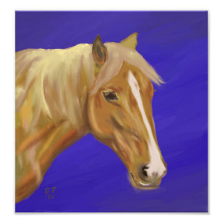 Impressões de Foto do Cavalo Palomino