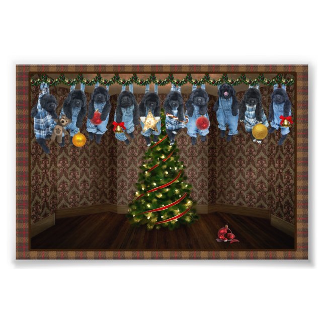 Impressões de Fotos de Natal Penduradas (Frente)