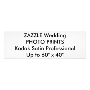 Impressões de fotos profissionais de 36" x 12" per