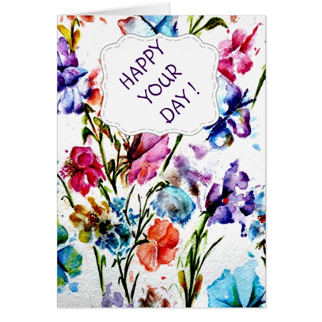 IMPRESSÕES DE PAPA DE PUPPY | CARTÃO DE OCASIÃO (Frente)