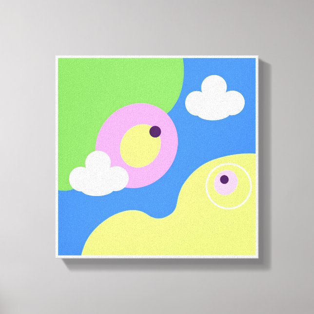 Impressões de pássaros azuis de arte simples origi (Frente)