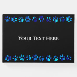 Impressões de pata azul - Livro de convidados