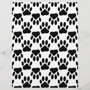 Impressões De Pata De Cachorro Para Cima E Para Ba