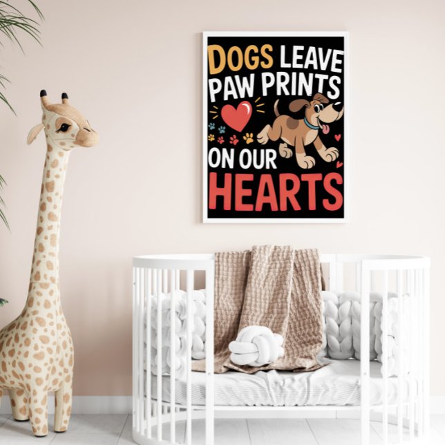 Impressões de pata duradouras em corações (Criador carregado)