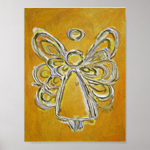 Impressões de Poster de Arte do Anjo Amarelo