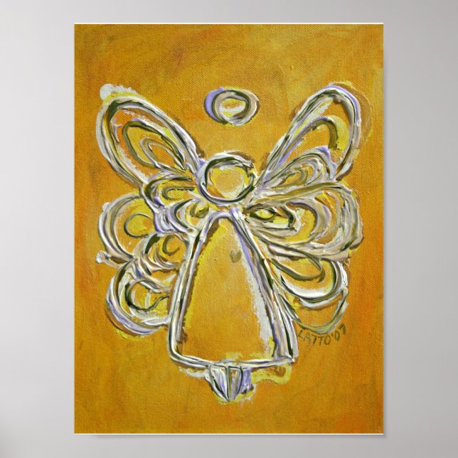 Impressões de Poster de Arte do Anjo Amarelo (Frente)