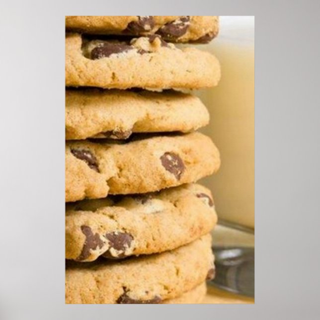 Impressões de Poster de Biscoitos com Gotículas de (Frente)