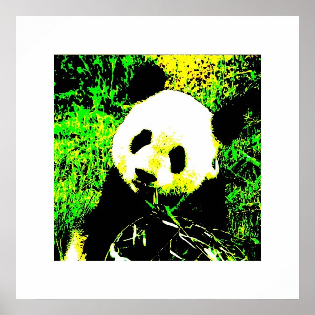 Impressões de Poster Panda - Poster Comendo Panda (Frente)