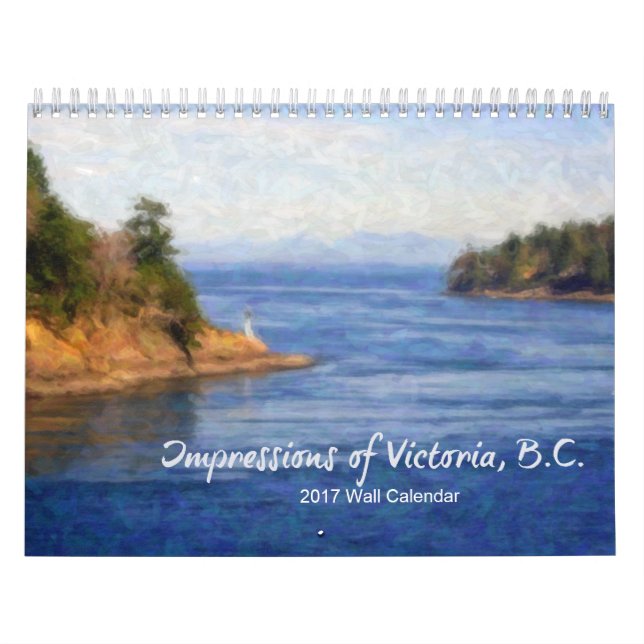 Impressões de Victoria, B.C. Calendário 2017 (Capa)