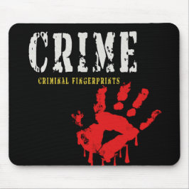 impressões digitais criminais Mousepad