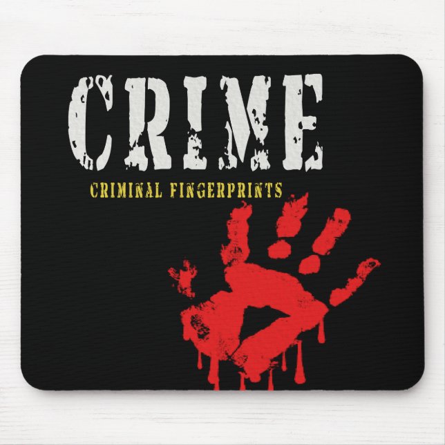 impressões digitais criminais Mousepad (Frente)