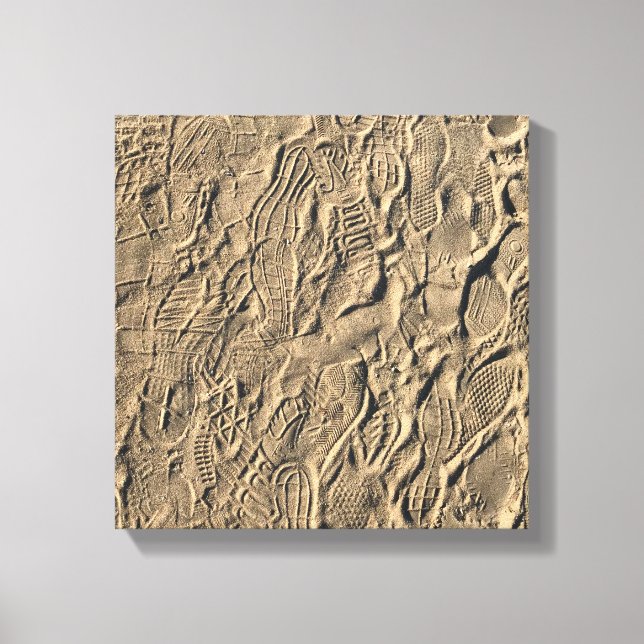 impressões do calçado na areia (Frente)