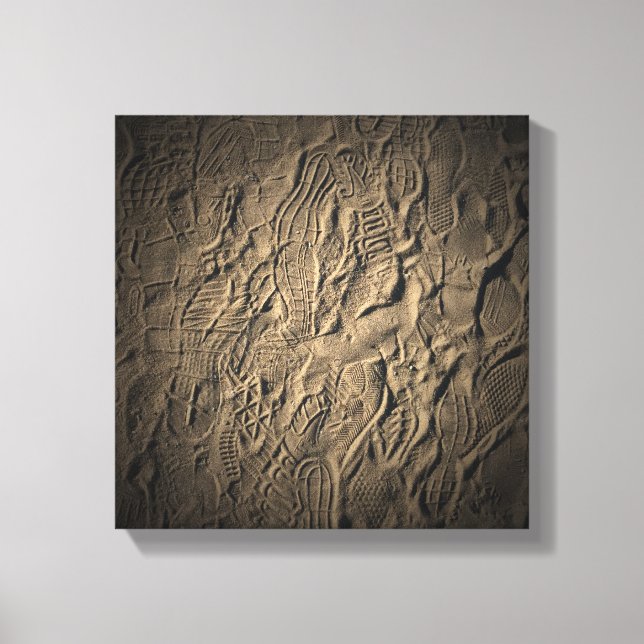 impressões do calçado na areia (Frente)