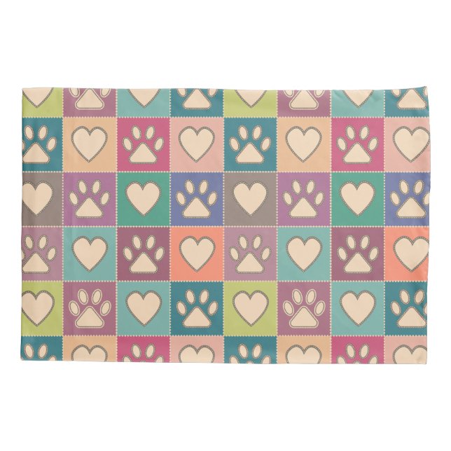 Impressões e corações de pata de algodão (Verso)