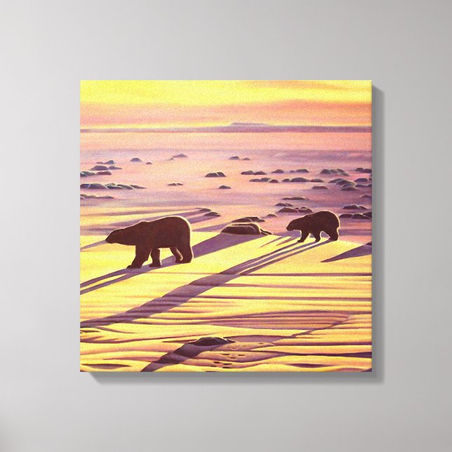 Impressões e Posters de pintura de Urso Polar (Frente)