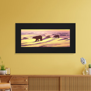 Impressões e Posters de pintura de Urso Polar