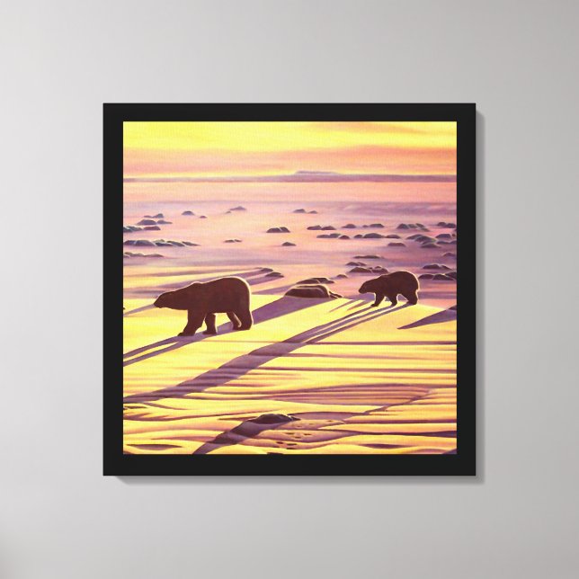 Impressões e Posters de pintura de Urso Polar (Frente)