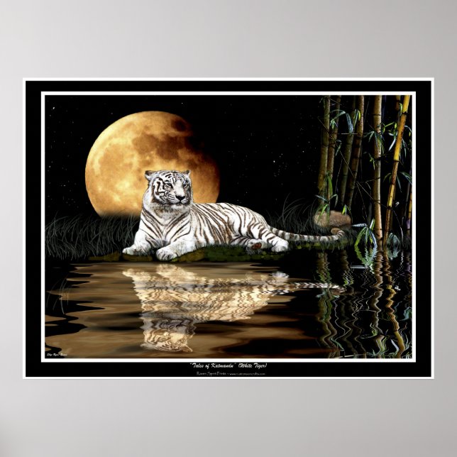 Impressões e Posters de TIGRE BRANCA RAROS (Frente)