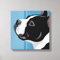 Impressões em Tela de Cachorro Boston Terrier