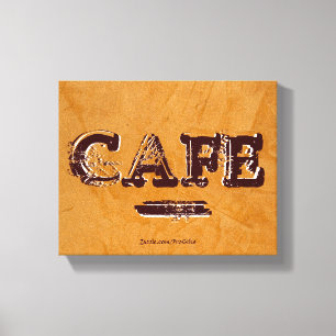 Impressões em Tela de Café Vintage Retrô