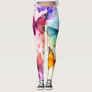 Impressões Negros, Ajustados Suaves - Leggings na 