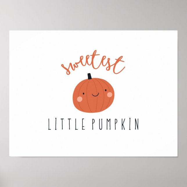 impressões Poster de abóbora mais fofos digitais (Frente)