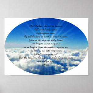 Impressões Poster de orações cristãs