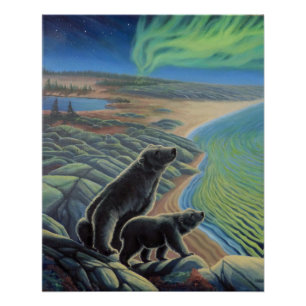 Impressões & posters da pintura do urso polar