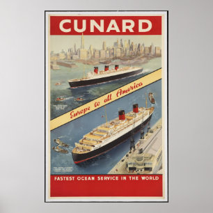 Impressões retros do anúncio do poster das viage