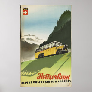 Impressões retros do anúncio do poster das viage