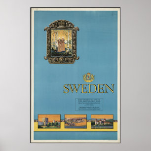 Impressões retros do anúncio do poster das viage