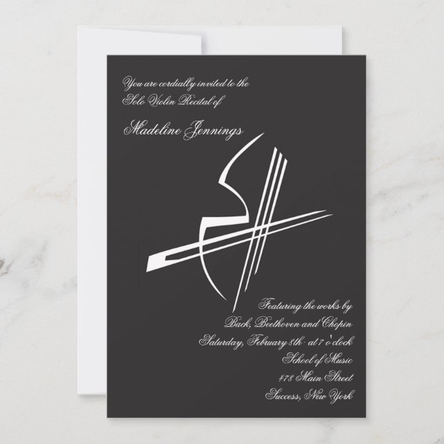 Impressões Violinas Convite Considerando (Frente)