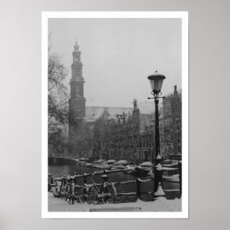 Impressora do canal poster de Amesterdã